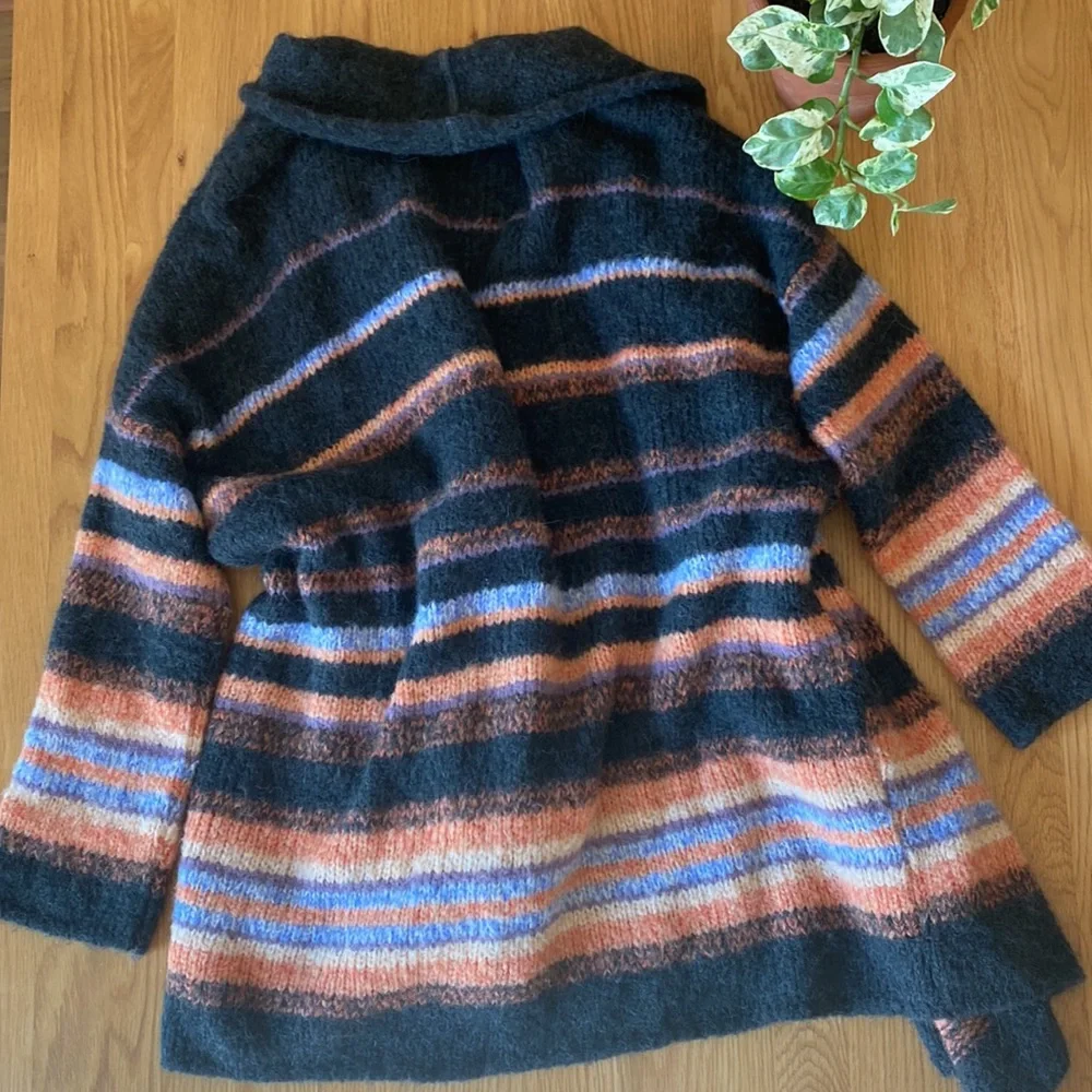 Free People Alpaca Striped Oversized Cardigan - Picture 11 of 16